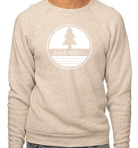 Unisex Pine Crew Sweatshirt - Grey/Slim Fit