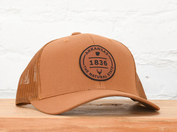 Arkansas Natural Snapback - Brown