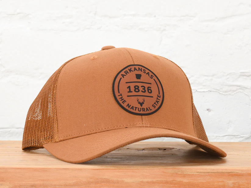Arkansas Natural Snapback - Brown