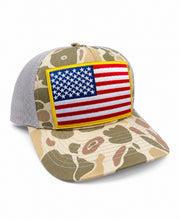 Load image into Gallery viewer, Saw &amp; Mill XL Flag Hat - Camo