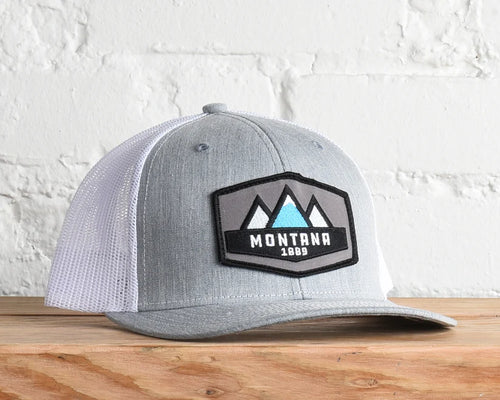 Montana Peaks Snapbacks - Grey