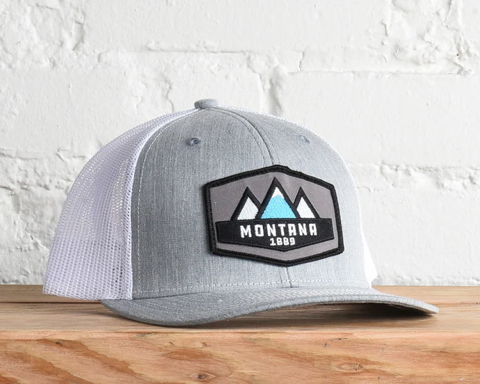 Montana Peaks Snapbacks - Grey