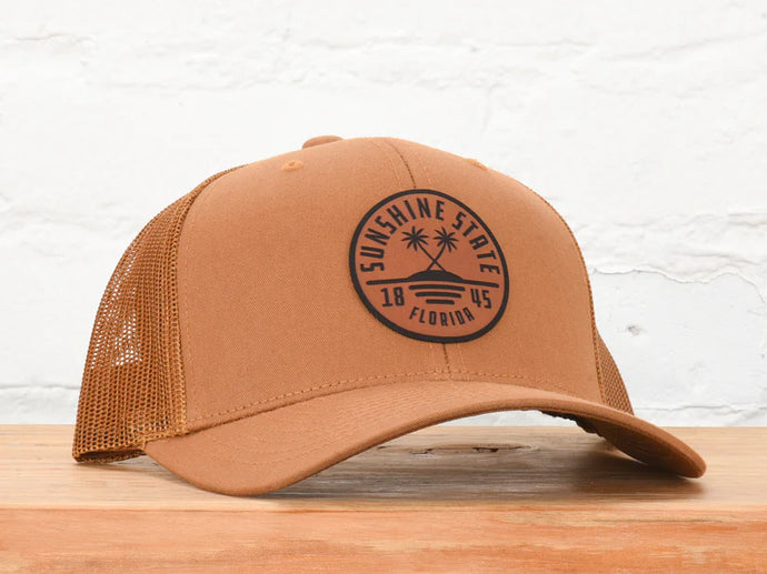 Classic State Florida Keys Snapback - Brown