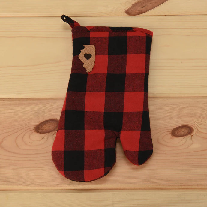 Classic State Illinois Oven Mitt