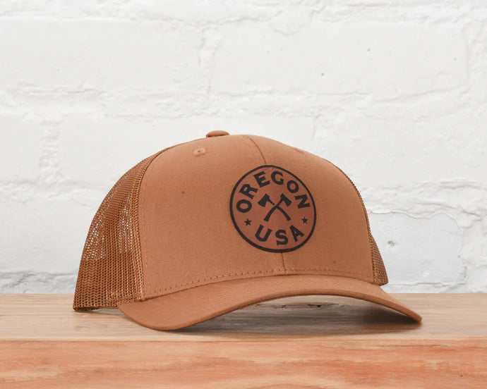 Oregon Axes Snapback - Brown