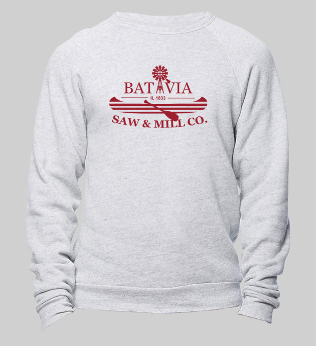 Life is Good On The Fox Batavia Crew - Tri-Ash