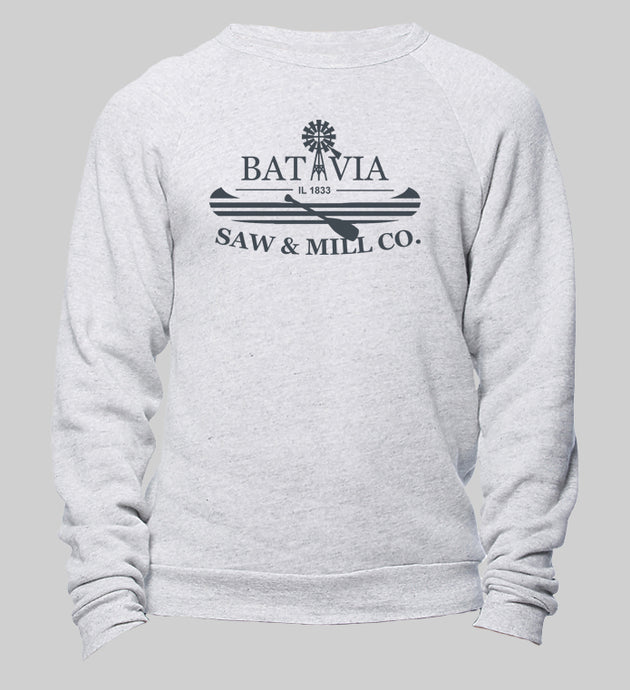 Life is Good On The Fox Batavia Crew - Tri-Ash