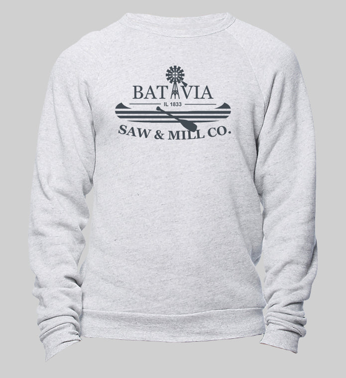 Life is Good On The Fox Batavia Crew - Tri-Ash