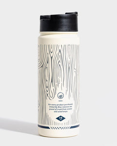 United By Blue Woodgrain 18 oz. Travel Bottle