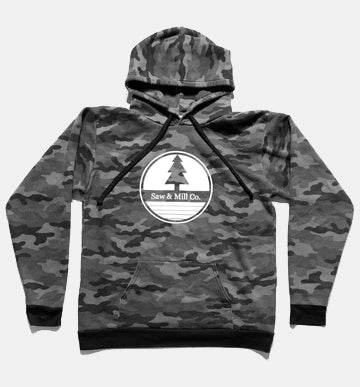 Unisex Camo Grey Pine Hoodie