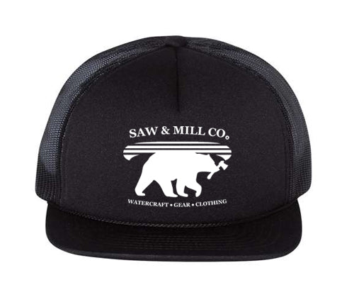 Bear Necessaties Foam Trucker Hat - Black/Black