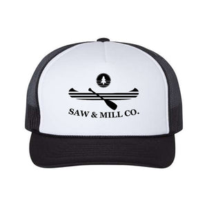 Saw & Mill Co. Canoe Foam Trucker Hat - White/Black