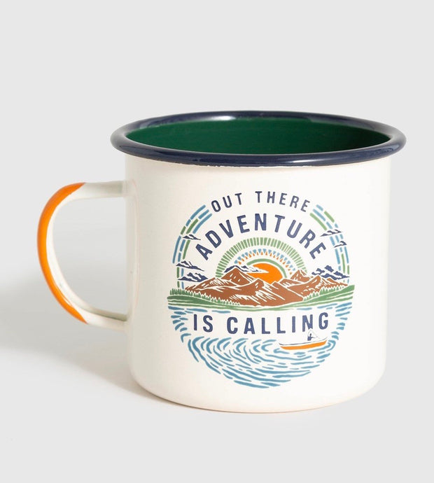 United By Blue (LARGE) Adventure Is Calling Enamel 22 Oz. Mug