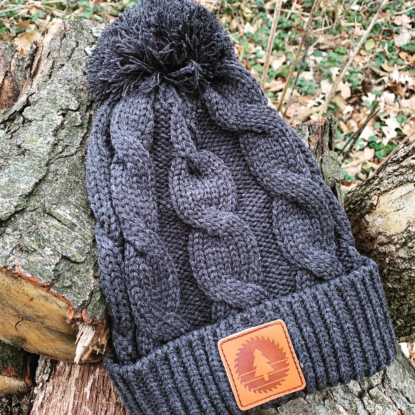 Saw & Mill Company Backcountry Pom Beanie - Charcoal