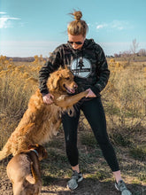 Load image into Gallery viewer, Unisex Camo Circle Logo Hoodie