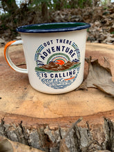 Load image into Gallery viewer, United By Blue (LARGE) Adventure Is Calling Enamel 22 Oz. Mug