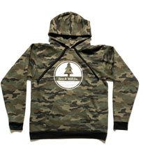 Load image into Gallery viewer, Unisex Camo Circle Logo Hoodie
