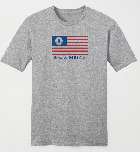 Saw Blade and Stripes Tee