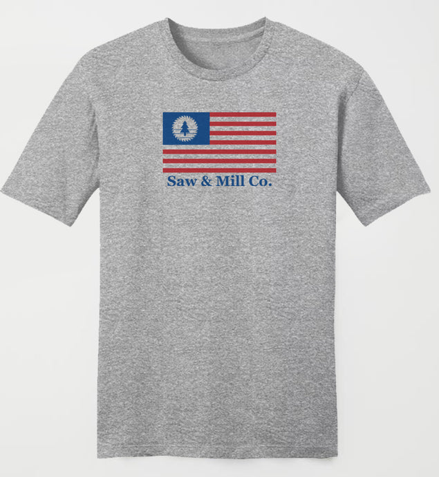Saw Blade and Stripes Tee