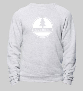 Unisex Pine Crew Sweatshirt - Grey/Slim Fit